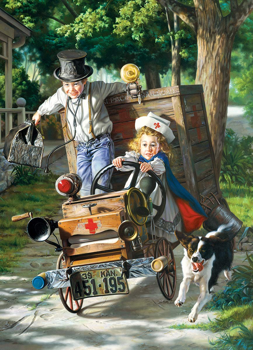 EuroGraphics Help on The Way by Bob Byerley Jigsaw Puzzle (1000-Piece), Multi (6000-0439)