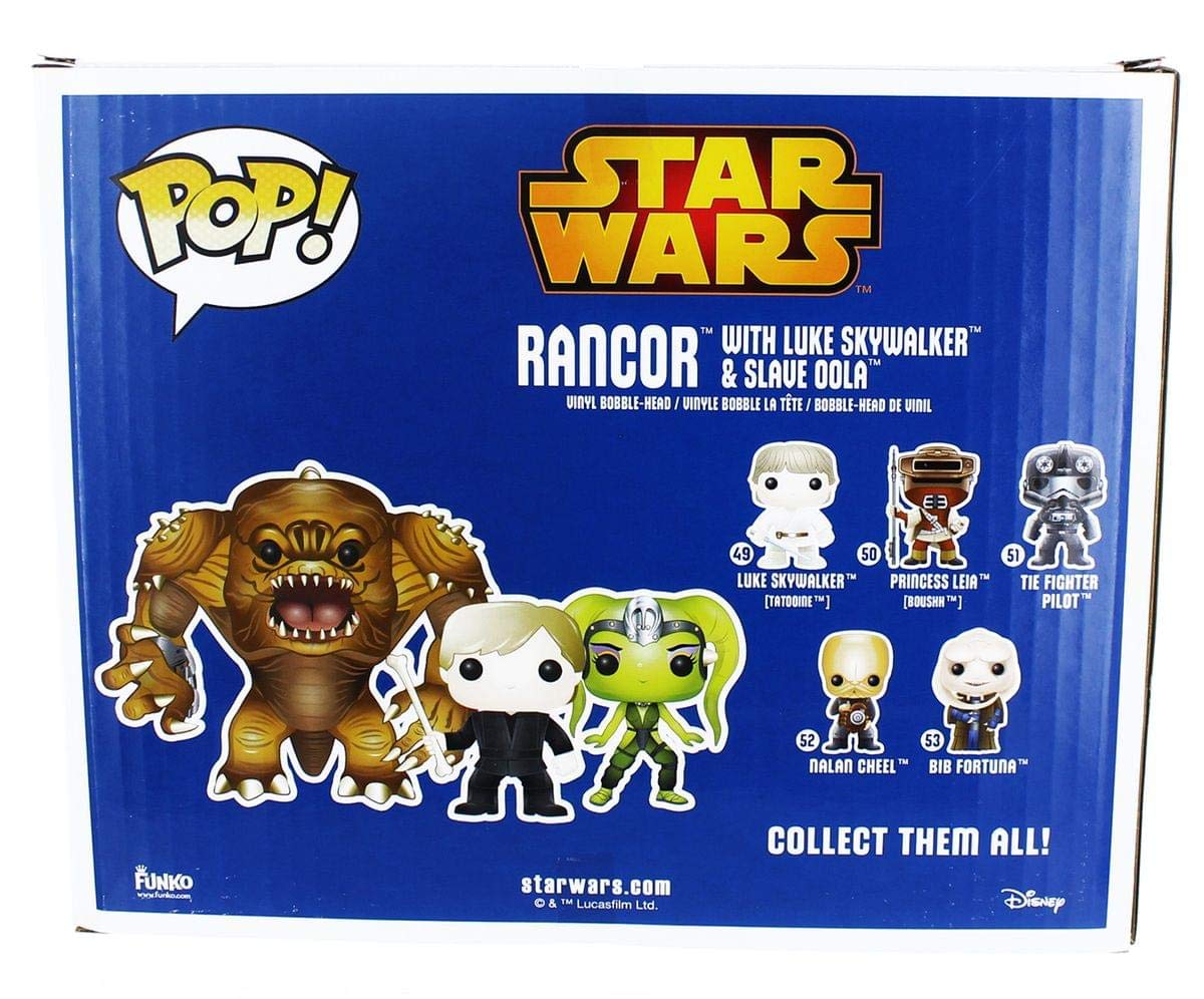 Pop! Star Wars: Rancor with Luke & Slave Oola Vinyl Figure 3-Pack