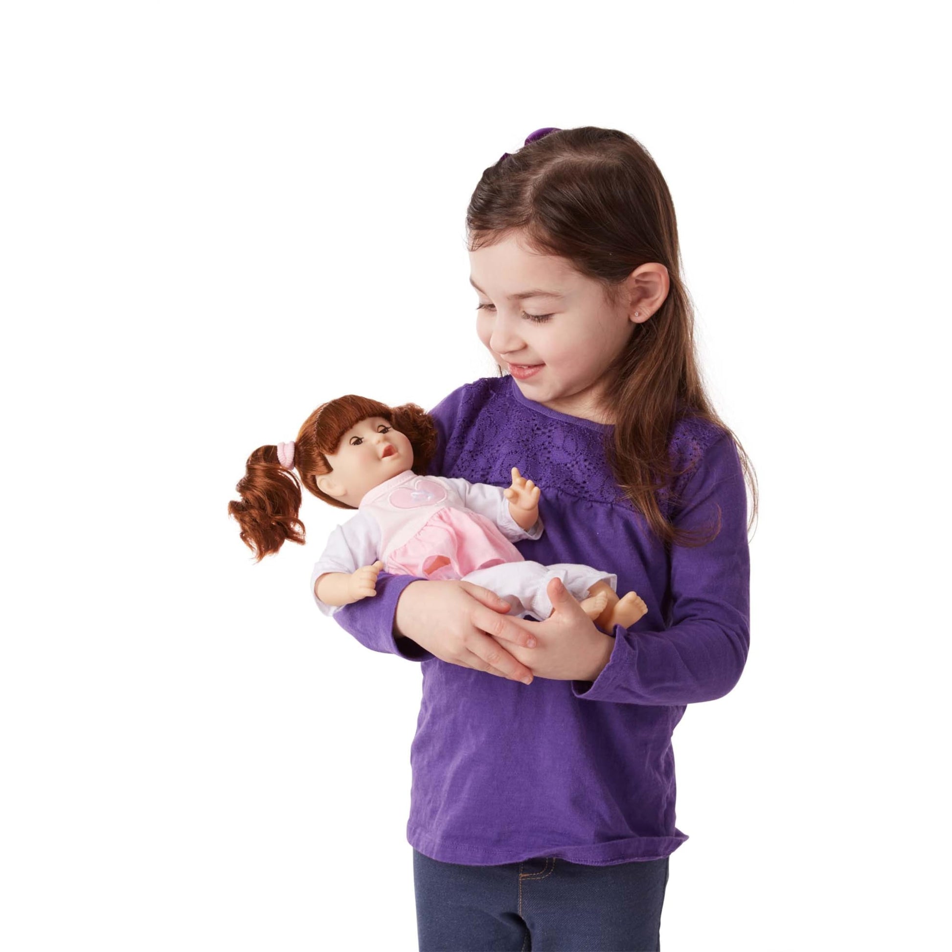 Melissa & Doug Mine to Love Brianna 12-Inch, Soft Body Baby Doll with Hair