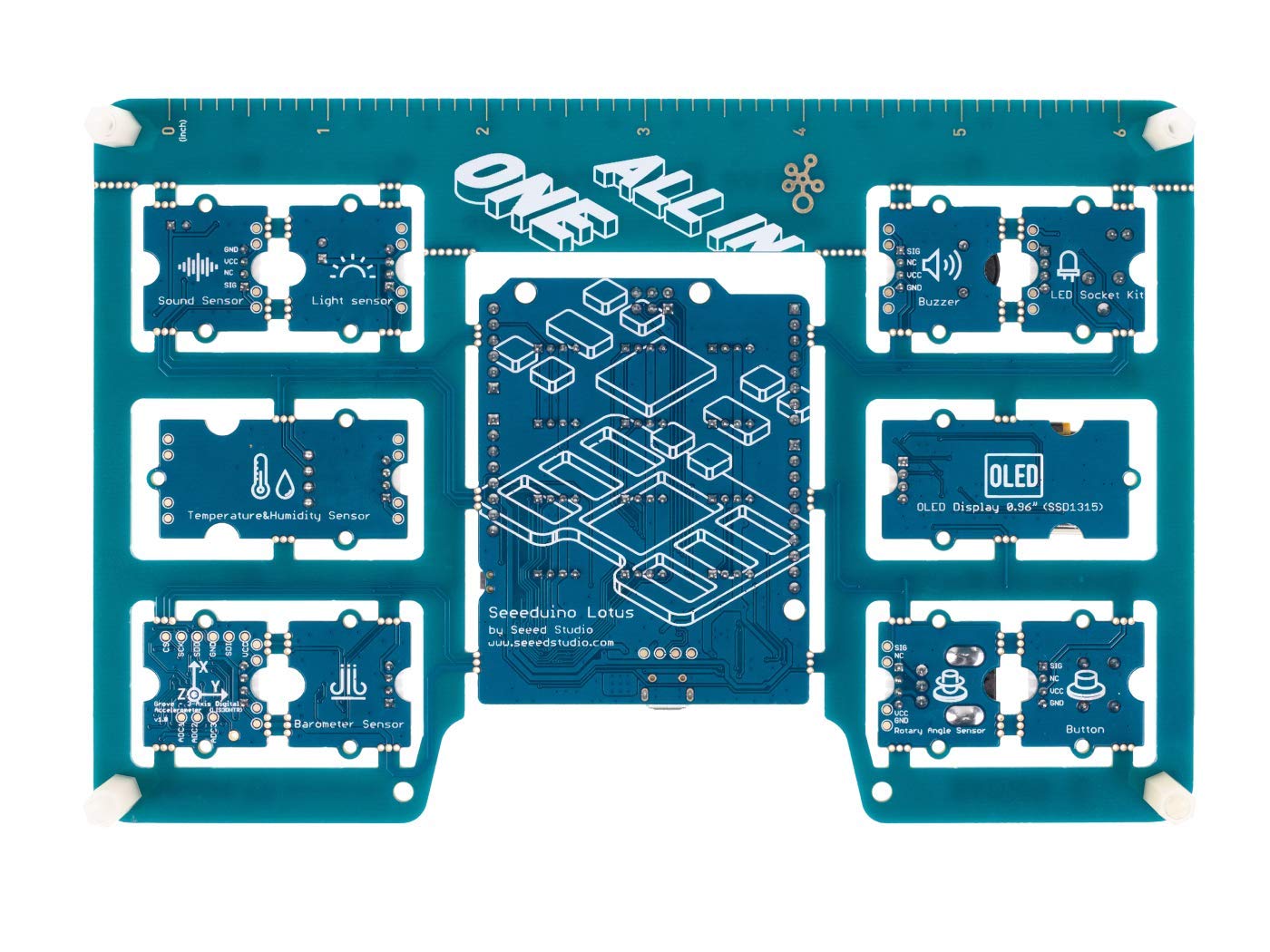 Seeed Studio Grove Beginner Kit for Arduino - STEAM Teaching Starter Kit All-in-One With UNO Compatible Board, 10 Sensors, 12 Projects and Free Course