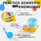 6-in-1 STEM Home Lab Science Kit for Kids Age 8-12, Boys & Girls 9 10 11 13 14 Year Old Educational Adventure Set: Tank & Car Building, Saltwater