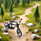 ydzqdxzz 2Pcs Black 1/18 Finger Bike Action Figure Toy,Mini Finger Mountain Bike Model Art Crafts Desktop Decor