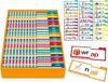 30 Read Word Families, Sight Words, ABC Phonics Flash Cards,Reading Learning Set, Educational Games for Kindergarten