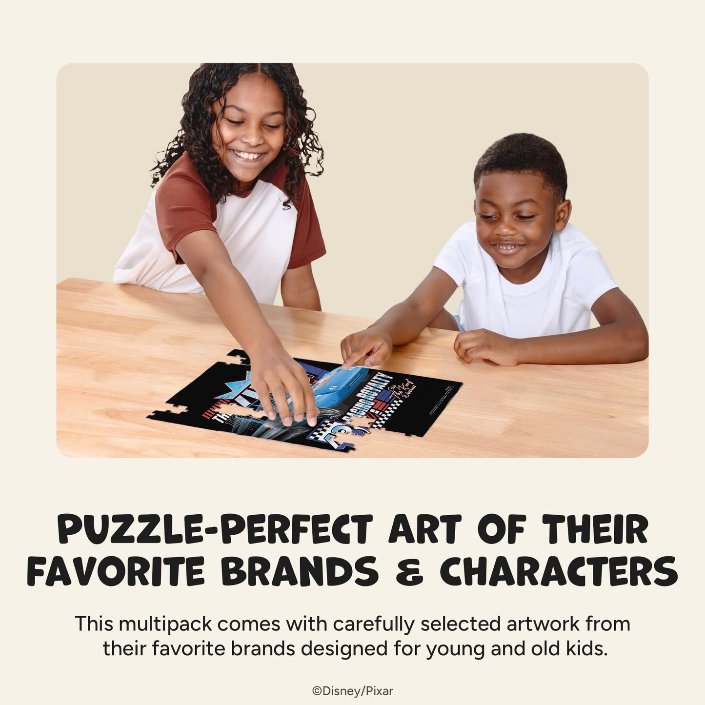 Ceaco - Disney Pixar Cars Puzzle for Kids - Larger Pieces Designed for Preschool Hands - 48, 72, 100Pc Jigsaw Puzzles