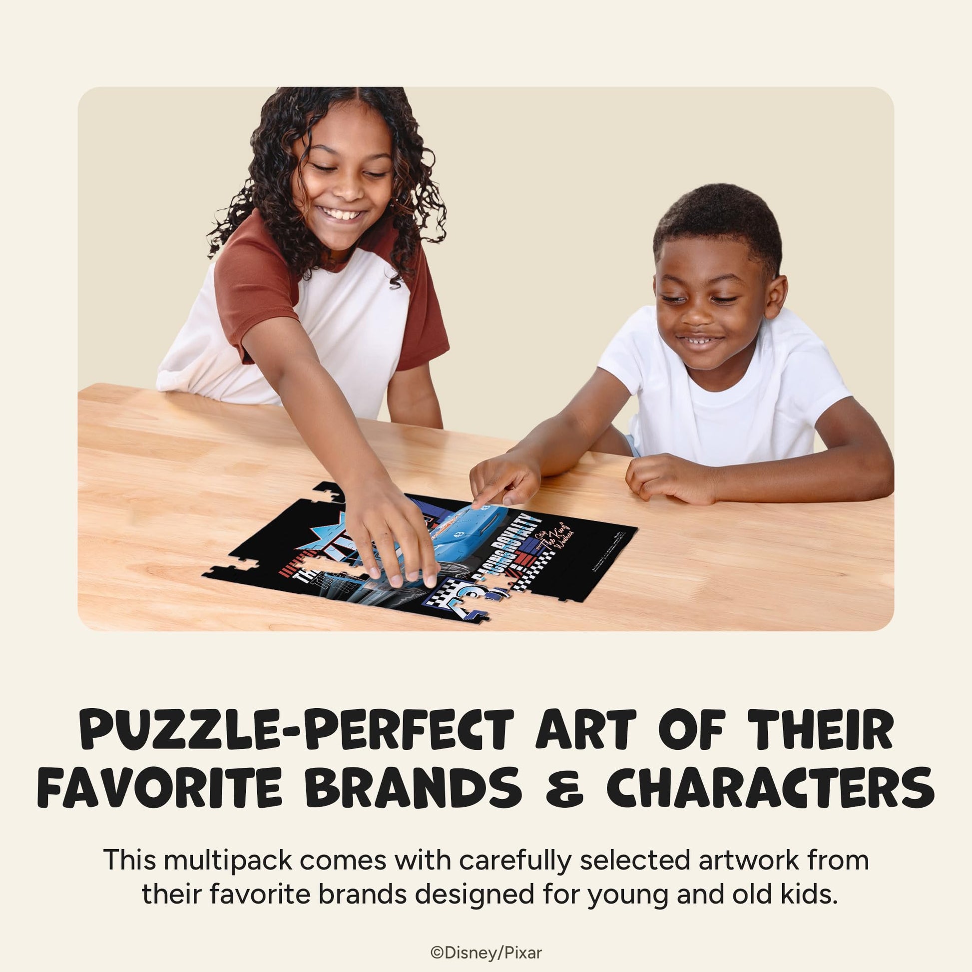 Ceaco - Disney Pixar Cars Puzzle for Kids - Larger Pieces Designed for Preschool Hands - 48, 72, 100Pc Jigsaw Puzzles