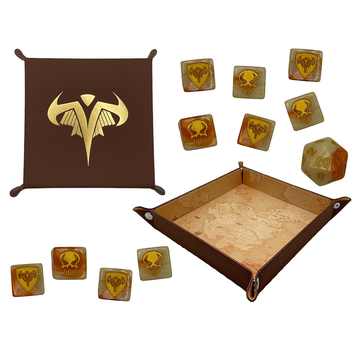 Renegade Game Studios Heroscape Valhalla Dice Tray & Custom Combat Dice