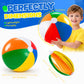 YANLIFY Beach Balls Rainbow Color Pool Toys for Swimming Pool, Summer Water Games Large Inflatable Beach Toys for Birthday Party (Beach Balls (4 PCS
