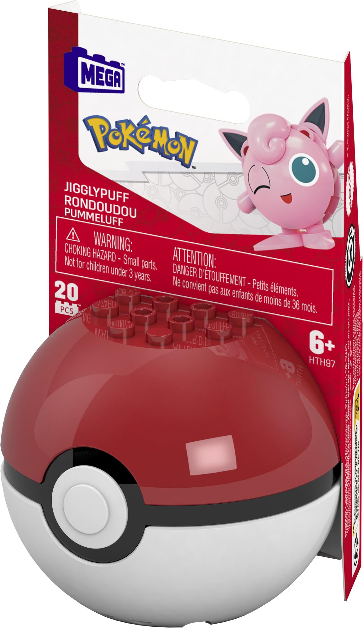 MEGA Pokémon Construction Toy Pokémon Evergreen Jigglypuff for Kids Ages 6 and Up