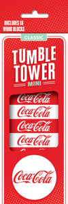 MasterPieces Games - Coca-Cola Travel Sized Tumble Tower - Officially Licensed