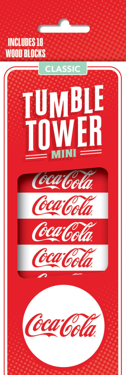 MasterPieces Games - Coca-Cola Travel Sized Tumble Tower - Officially Licensed