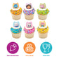 DecoPac DreamWorks Gabby's Dollhouse Rings, 24 Cupcake Decorations Featuring Gabby, Pandy Paws, Irresistible Kitty Characters, and Super Fun