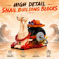JYLWSMHU Transponder Snail Building Block Set Anime Insect Phone Bug Model Pirate Inspired Decor Home Office Adults for Teens Anime Fans Christmas