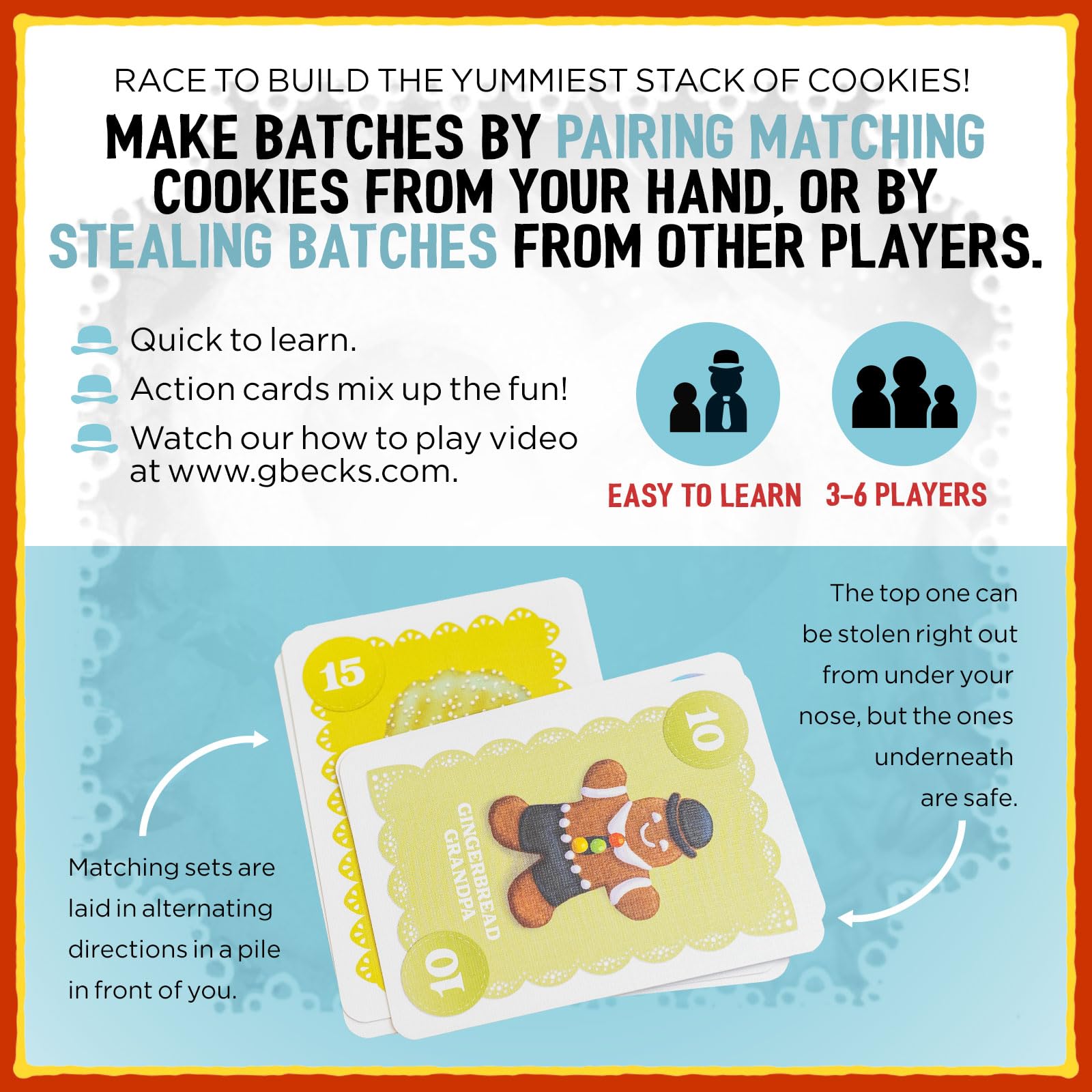 COVER YOUR COOKIES by Grandpa Beck's Games | Set Collection Card Games | Perfect for Friends, Family, or Game Nights | from the Makers of Cover Your