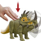 Mattel Jurassic World Dominion Roar Strikers Dinosaur Action Figure with Roaring Sound & Attack Action, Sinoceratops Dino Toy Includes Downloadable