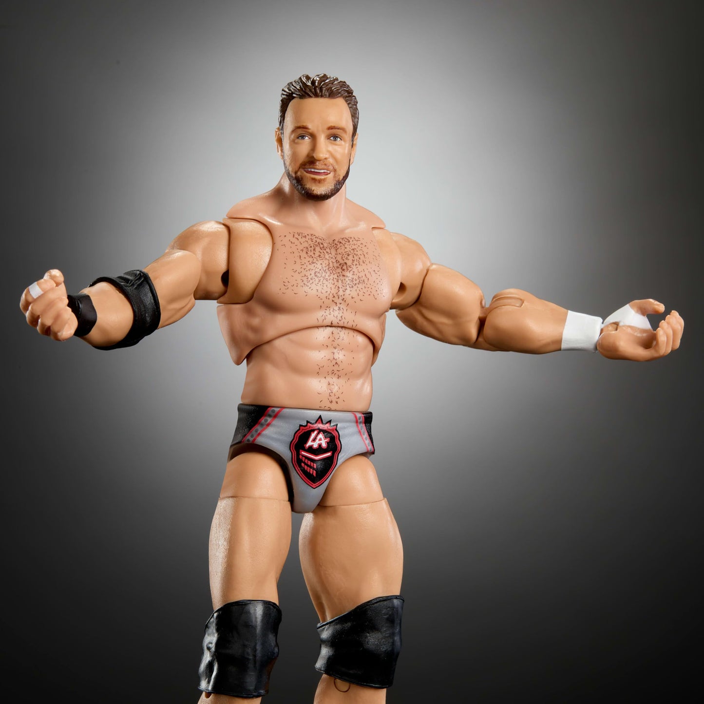 Mattel WWE Ultimate Edition Action Figure & Accessories, 6-inch LA Knight Collectible Set, Swappable Heads & Hands, 30 Articulation Points