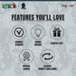 Toyzon Compatible with Rubik’s Cube- Albert Einstein Themed Rubik's Cube 3x3 Rubiks Cube Speed Cube 3x3- Educational Speed Puzzle Cube Featuring