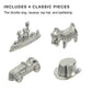 8-Pack Replacement Pawns Compatible with Monopoly - T-Rex, Terrier, Race Car, Top Hat, Battleship, Cat, Duck, Penguin - New Edition Metal Classic