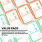 BAZIC Products Multiplication Flash Cards, 36 Cards, Self-Checking