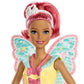 Barbie Dreamtopia Fairy Doll, Approx 12-inch, Candy Theme with Pink Hair
