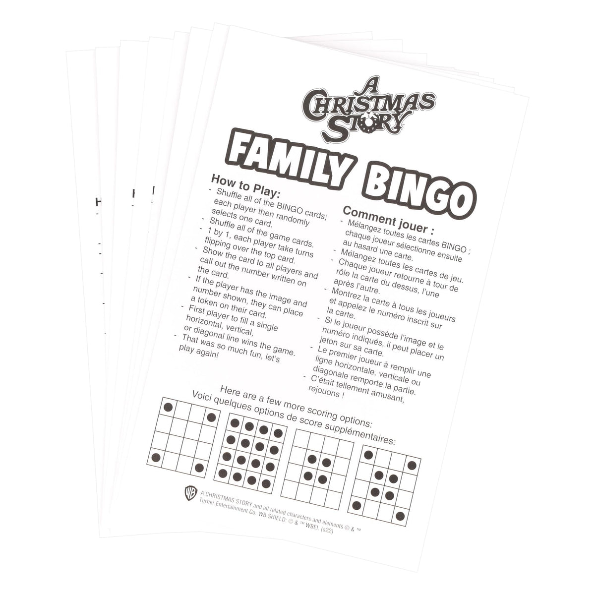 NMR Distribution A Christmas Story Family Bingo Game