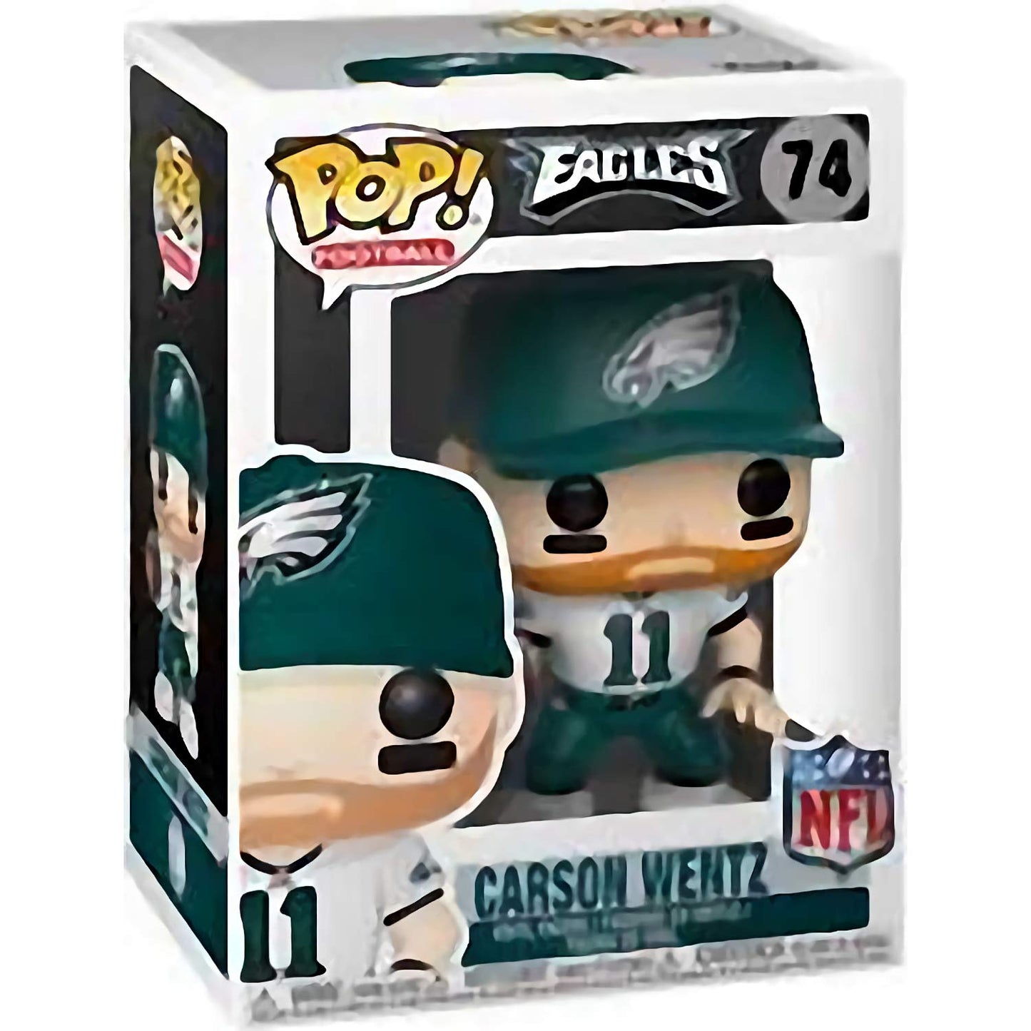 Cars o n W e n t z [Philadelph i a Eagl e s]: Fun ko P o p ! Football Vinyl Figurine Bundle with 1 Compatible 'ToysDiva' Graphic Protector (074-31727