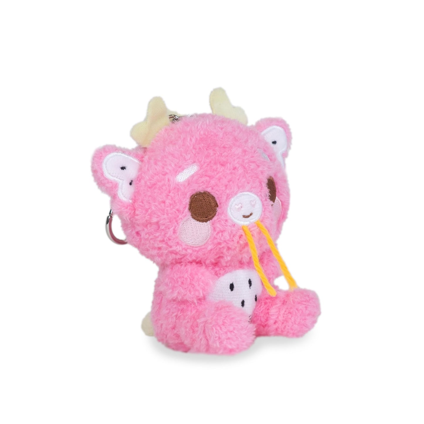 Cuddle Barn PlushGoals - Mini Dorian Keychain | Super Soft Cute Kawaii Dragonfruit Dragon Collectible Stuffed Animal Plush Toy Clip On Bag Charm, 4