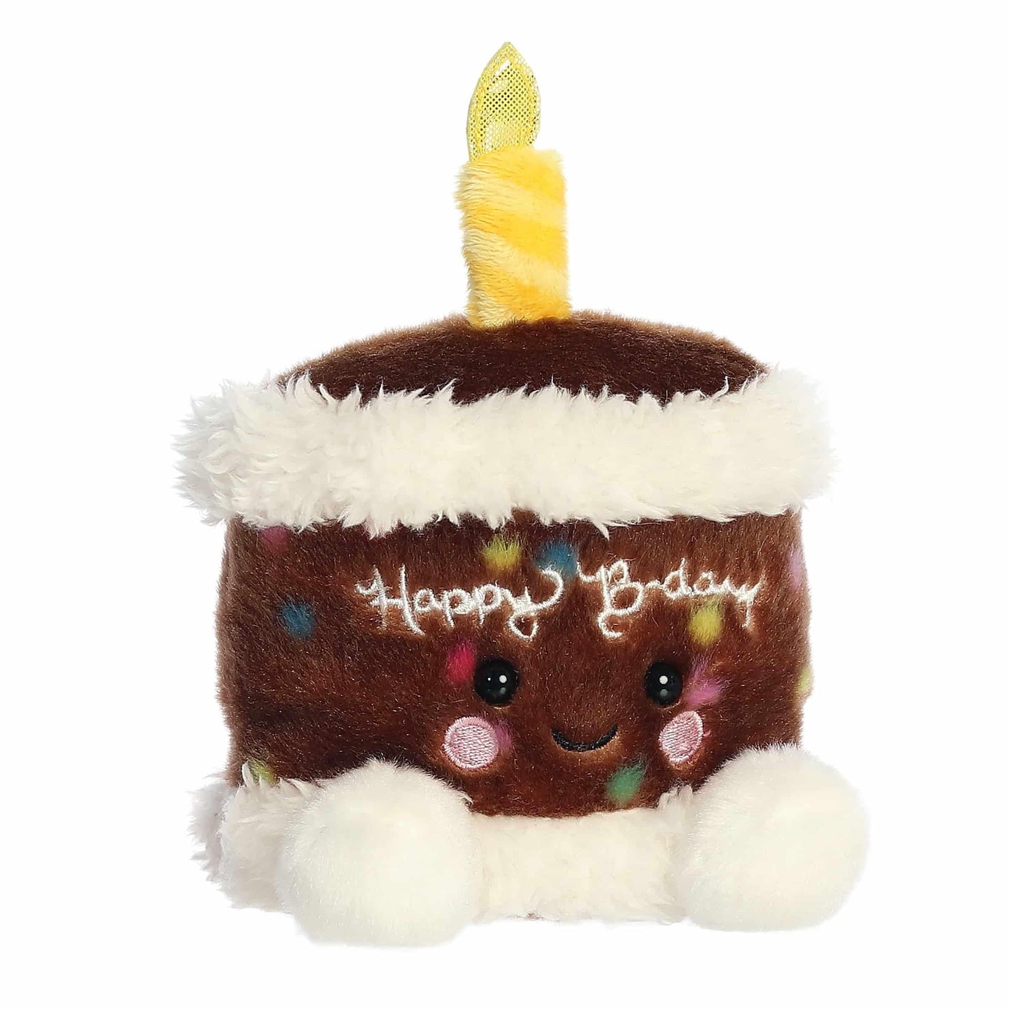 Aurora® Adorable Palm Pals™ Choco B'day Cake™ Stuffed Animal - Fun Collectible Plush for Kids and Adult Collectors - Perfect for Decorating Rooms