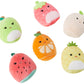Squishville Squishmallows Mystery Mini Plush Fruit Squad, Six 2” Soft Minimallow Fruit Plush, Irresistibly Soft Colourful Fruits, Mini Peach