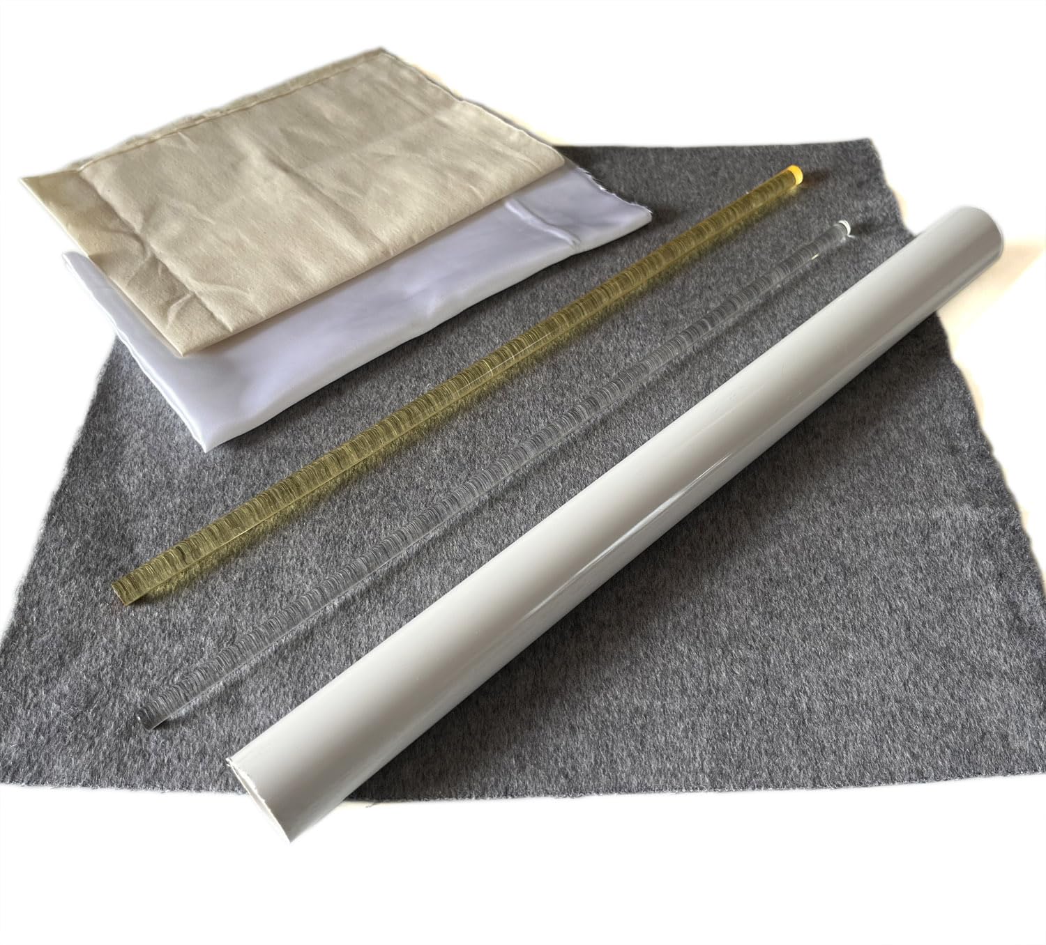 Diycoming Electrostatic Friction Rod Kit : 3 Cloths, 2 Rods,1PVC Tubes