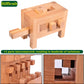 Onietoiy Unique 671-Step Extreme Difficulty Wooden Brain Teaser Puzzle Toy