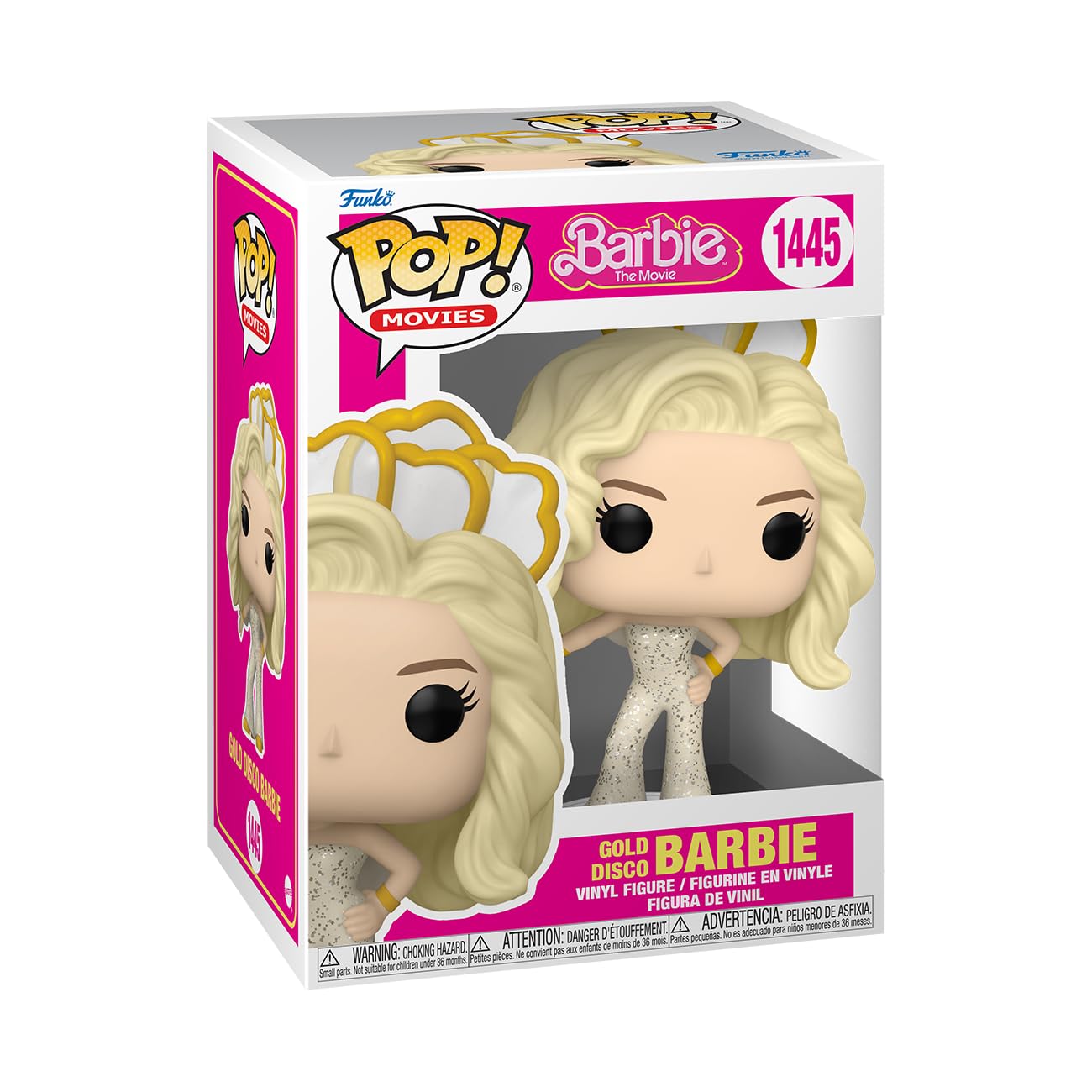Funko POP! Movies: Barbie - Gold Disco Barbie - (Dance Party) - Collectable Vinyl Figure - Gift Idea - Official Merchandise - for Kids & Adults