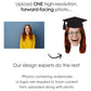 Big Dot of Happiness Grad Cap Fun Face Cutout Centerpiece Sticks - Custom Graduation Photo Head Cut Out Table Toppers - Upload 1 Photo - Set of 15