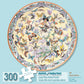Bits and Pieces Round Jigsaw Puzzle for Adults - Ninety-Nine Butterflies - Colorful Floral Circular Puzzle by Bits and Pieces (300 Piece Puzzle 20"