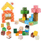 Tabitgs Magnetic Blocks, 120-Piece 0.8in Building Magnet Game Set, Stacking Building Blocks Cubes Magnets for Kids, STEM Sensory Creative Toys Games
