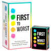 FIRST TO WORST Party Game + After Dark Set - Adult Card Game About How Your Friends and Family Rank Things | Funny Ranking & Guessing Board Game