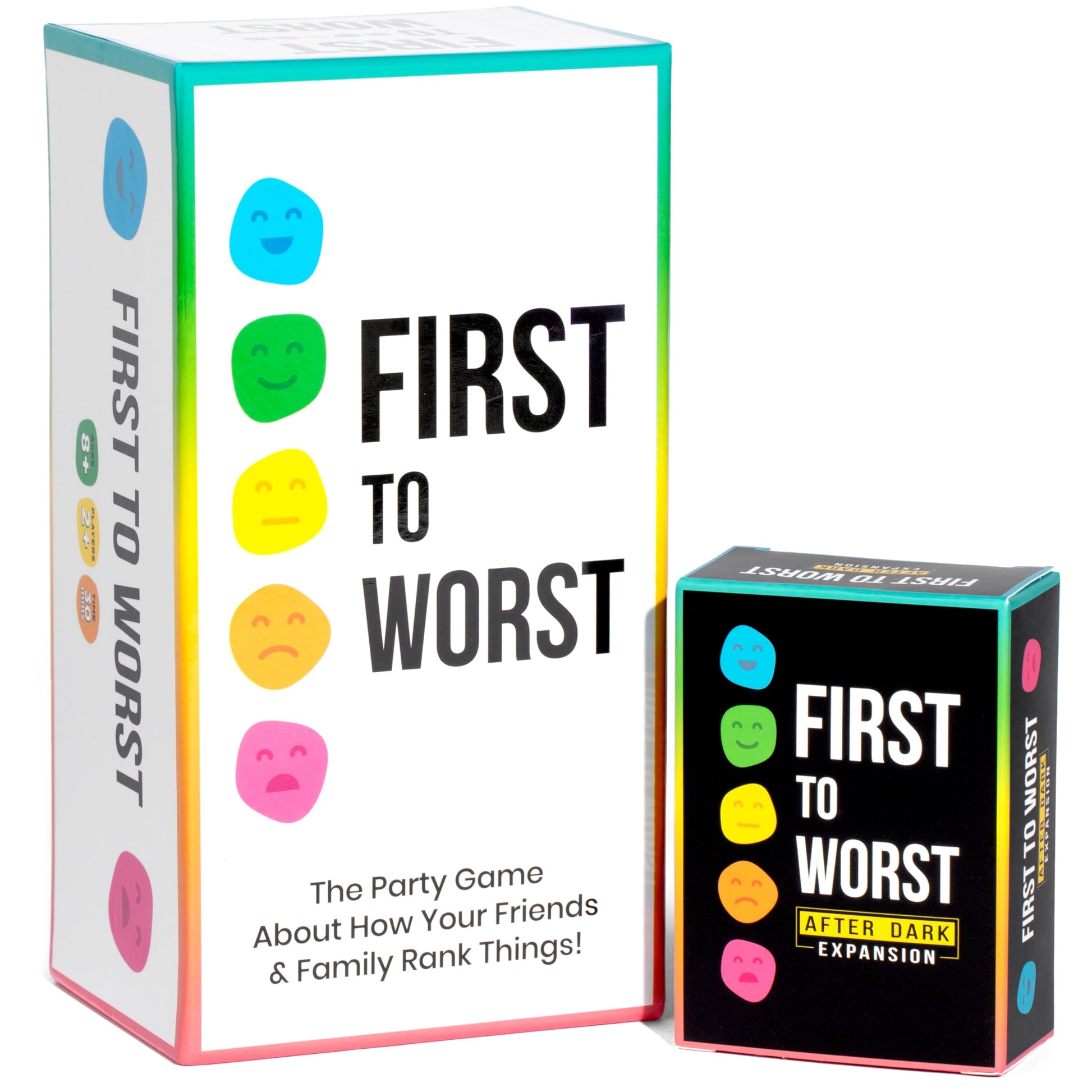 FIRST TO WORST Party Game + After Dark Set - Adult Card Game About How Your Friends and Family Rank Things | Funny Ranking & Guessing Board Game