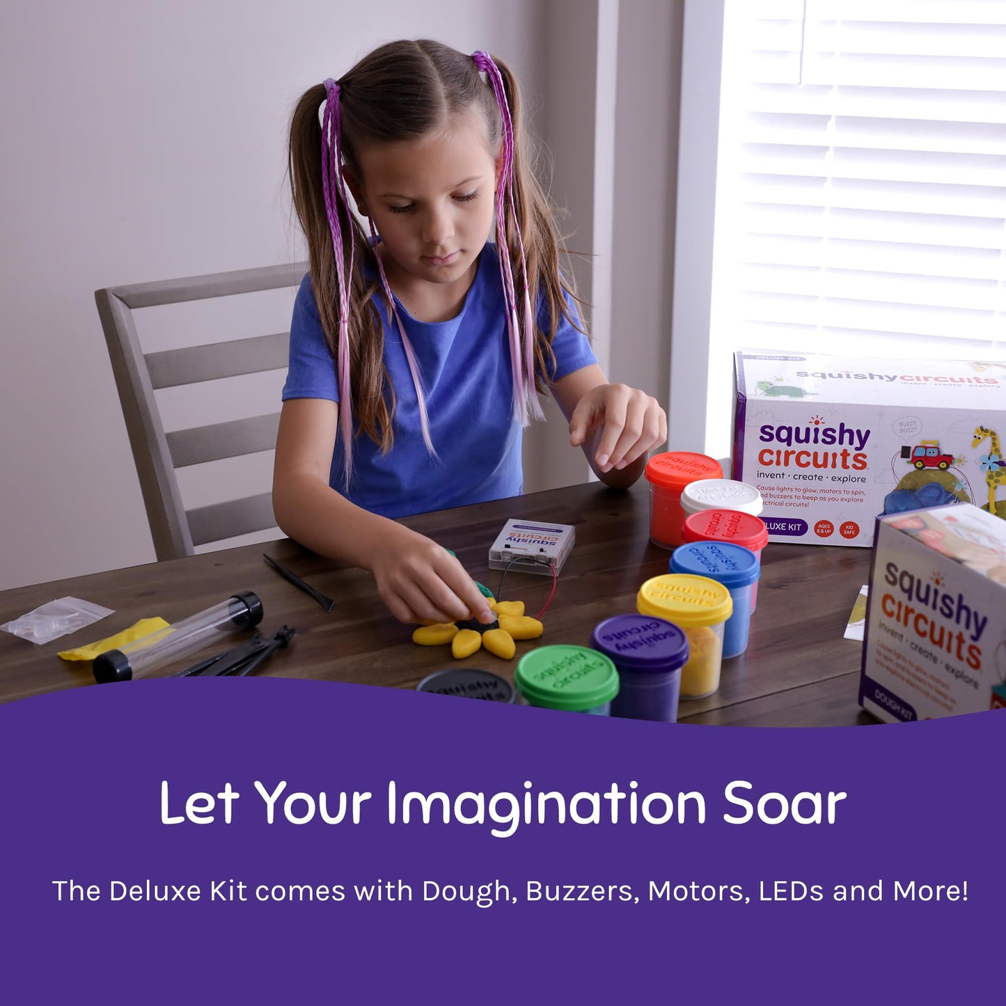 Squishy Circuits Deluxe Kit - Explore Electrical Circuits with Play Dough - STEM Science Kits for Kids Age 8-12 - Fun and Educational at Home