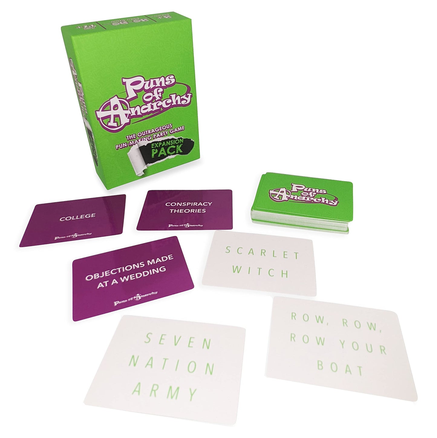 Puns of Anarchy Expansion Pack - The Outrageous Pun-Making Game - Nothing is Safe from Becoming Hilarious Wordplay for Creative People