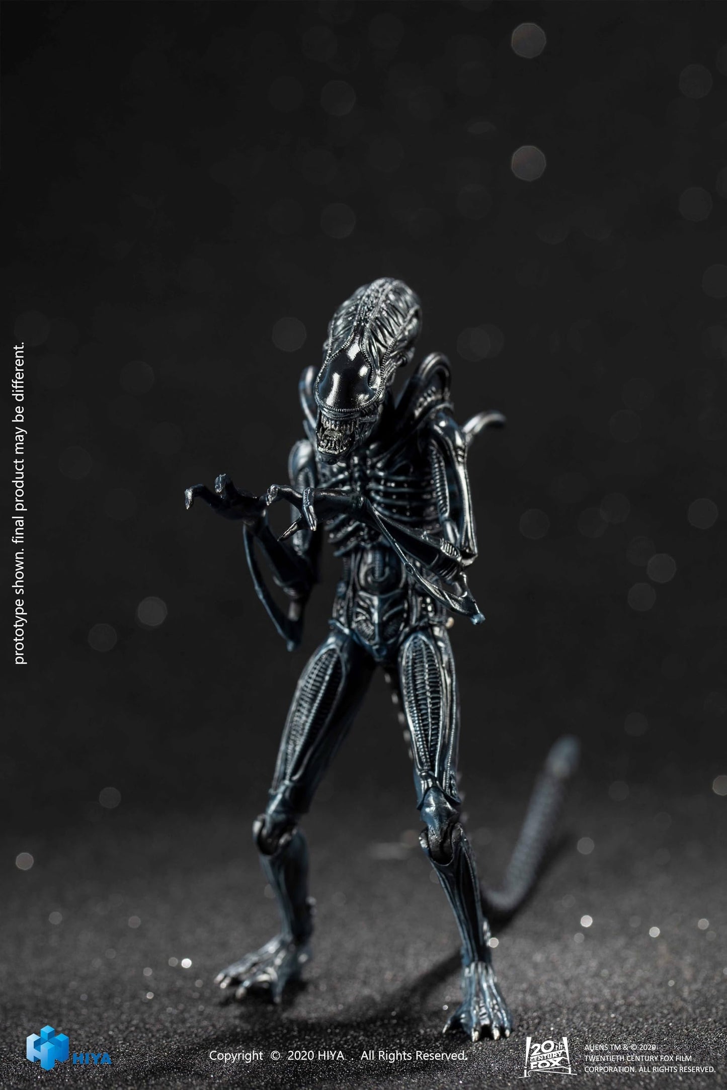 Hiya Toys Exquisite Mini Series 1/18 Scale 5 Inch Aliens Alien Warrior Blue Action Figure