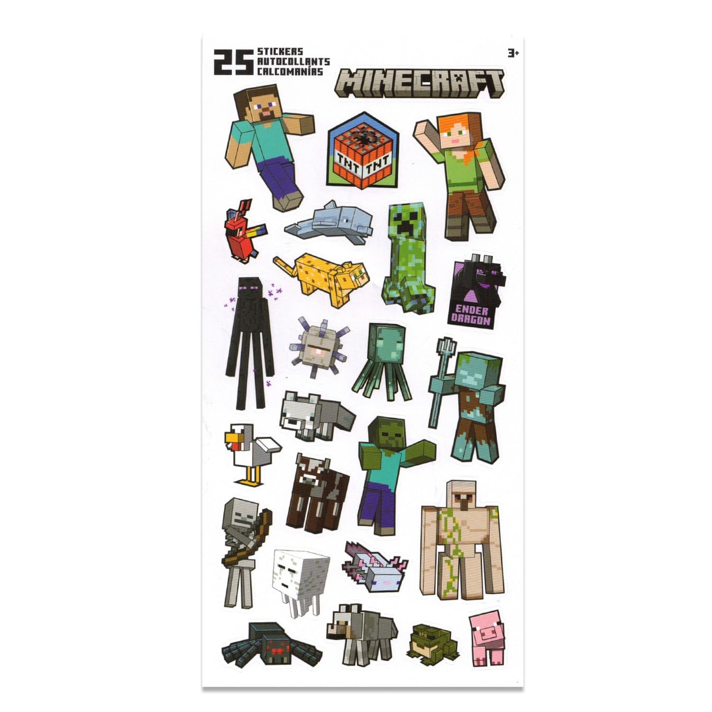 Minecraft Painting Set for Boys - Video Game Art Supplies Bundle with 3 Canvases, Paint, Easel, Stickers, More | Minecraft Arts and Crafts Gifts