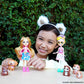 Enchantimals Family Toy Set, Glee Guinea Pig Doll (6-in) with 4 Animal Figures, for 3 to 8 Kids Ages 4Y+
