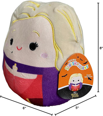 Squishmallows Halloween Hocus Pocus Witches 8" Plush Sarah Sanderson Characters - Squishy Soft Stuffed Animal Toy