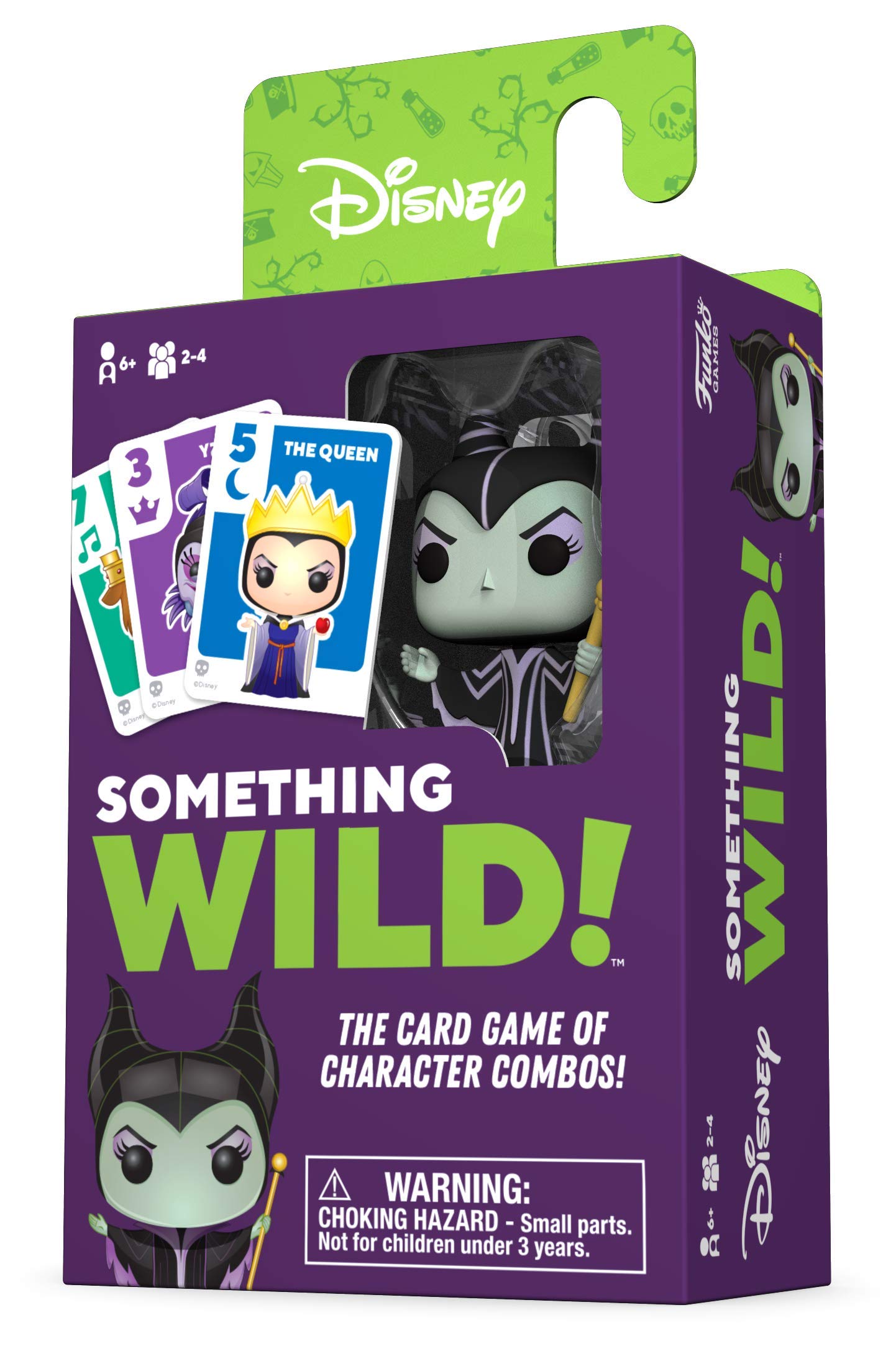 Funko Something Wild! Disney Villains with Maleficent Pocket Pop! Card Game for 2-4 Players Ages 6 and Up