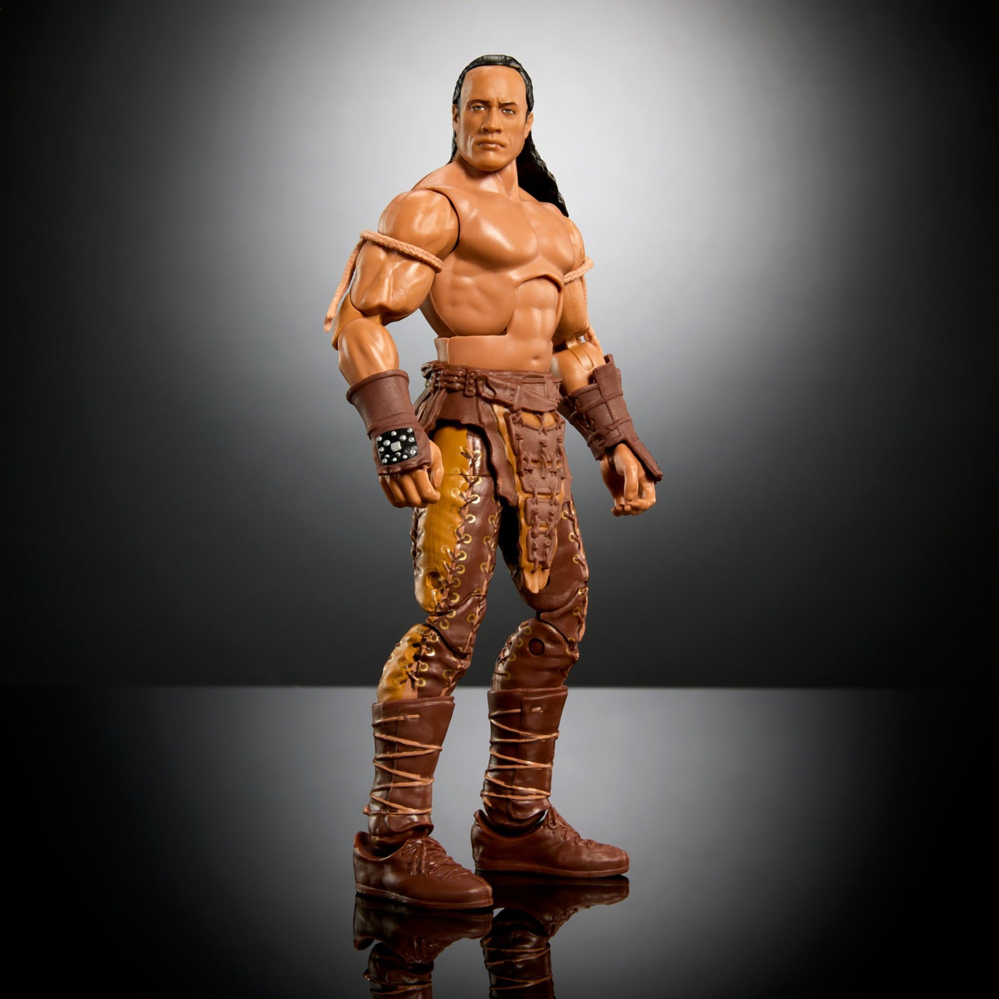 Mattel WWE Elite Action Figure & Accessories, 6-inch Collectible The Rock as the Scorpion King with 25 Articulation Points & Swappable Hands