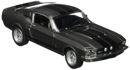KiNSMART - 1967 Ford Shelby Mustang GT500 1:38 Scale 5" Die Cast Metal Model Toy Muscle Car (Grey)