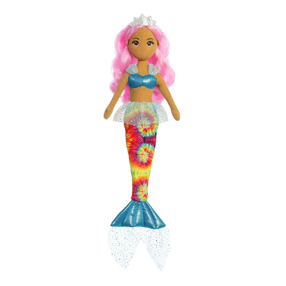 Aurora Sea Sparkles Tie Dye Sparkles 18" Paisley Enchanting Stuffed Doll