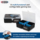 BCW Prime X4 XL Gaming Box | Playing Card Storage Box for Decks and Game Accessories, Includes Removable Dividers and Dice Trays | Trading Card
