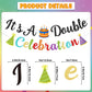Boy And Girl Birthday Party Decorations - Twin Birthday Decorations It's A Double Celebration Banner Two Cool Bir Party Decorations Boy