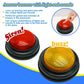 Gelabur 2-Pack Buzzers for Trivia Games, Answer Buzzers for Classroom, Family Feud Jeopardy Buzzer, Game Buzzers with Lights and Sound for Classroom