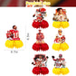 Patrick Mahomes Party Decorations Honeycomb Centerpiece, 7 Pieces American Football Star Theme 3D Double Side Cake Toppers Table Centerpieces, Photo